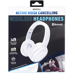 Noise Cancelling Bluetooth Headphones White - Headphones Shot - aa Global - EL3009